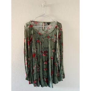 Torrid Floral Babydoll Top